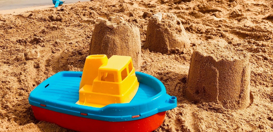 Beautiful sand at a beach in Malta